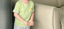 俞兆林（YUZHAOLIN）兒童短袖T恤夏季男童棉質(zhì)圓領(lǐng)t恤寶寶衣服童裝 *英文小獅子 曬單實拍圖