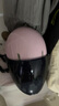 野馬（YEMA）3C認證359S電動摩托車頭盔男女夏天防曬輕便式半盔電瓶車安全帽 夏季 均碼 櫻桃粉+黑茶長鏡 曬單實拍圖