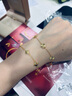 CRD克徠帝幸運(yùn)五花手鏈黃金四葉草金手鏈足金5G工藝送女友節(jié)日禮物 6g 曬單實(shí)拍圖