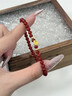 沉魚落雁玫瑰黃金朱砂手串足金轉(zhuǎn)運(yùn)珠手鏈女生日七夕情人節(jié)禮物送女友老婆 曬單實(shí)拍圖