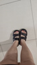 他她（TATA）休閑厚底拖鞋女外穿運動(dòng)軟底簡(jiǎn)約涼鞋秋新款WL202BT4 黑色（拖鞋款） 39 曬單實(shí)拍圖