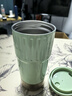 寶威瑪燒水杯咖啡杯保溫杯高檔智能恒溫水杯壺316不銹鋼外出便攜節(jié)日送禮 0.4L 【新品】咖啡燒水杯-清雅綠 曬單實(shí)拍圖