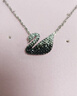 施華洛世奇（SWAROVSKI）天鵝項(xiàng)鏈鎖骨鏈天鵝系列女士飾品生日禮物 520禮物送女友 大號黑漸變5614103 曬單實(shí)拍圖