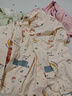芬騰月子服睡衣女春秋季純棉孕婦產(chǎn)后哺乳喂奶家居服套裝 米杏2XL 曬單實(shí)拍圖