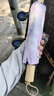紫色碎花三折傘全自動(dòng)雨傘高顏值ins女生黑膠防曬晴雨兩用折疊傘 紫風(fēng)鈴三折手動(dòng)款 曬單實(shí)拍圖