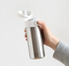 無(wú)印良品（MUJI）不銹鋼 保溫保冷水杯 單觸式 杯子 易攜帶 350mL 曬單實(shí)拍圖
