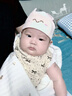 MDUG嬰兒帽子夏季0-6胎帽囟門帽新生兒空頂護鹵門寶寶春夏薄款男女 寶寶囟門帽S碼0-3月藍+黃（2件） 曬單實拍圖