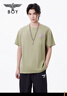 BOY LONDON經(jīng)典翅膀街頭風(fēng)潮牌涼感短袖夏季男女同款T恤N01923 綠色 L 曬單實(shí)拍圖