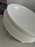 斯凱綈（Sky Top）米飯碗純白陶瓷骨瓷碗餐具4.5英寸4件套裝浮雕家用高顏值水韻 曬單實拍圖