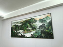 皖西秘境辦公室西墻靠山圖掛畫聚寶盆流水生財(cái)山水風(fēng)景畫客廳沙發(fā)背景裝飾 【聚寶盆】西墻推薦 寬180cm高80cm【順豐入戶】 【有機(jī)玻璃】+金框（95%客戶選） 曬單實(shí)拍圖