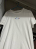 茵曼全棉舒適趣味繡花短袖白T恤2026夏季寬松顯瘦休閑上衣 米白色  XL 曬單實(shí)拍圖