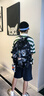 viney書包男女小學生初中高中大學生背包大容量雙肩包旅行筆記本電腦包 曬單實拍圖