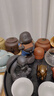 宇軒 紫砂尿童茶寵噴水?dāng)[件精品創(chuàng)意小和尚可養(yǎng)茶藝茶盤茶具配件 新品尿童---緣 曬單實拍圖