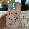 小莓介邊框鑲鉆閃粉hellokitty貓?zhí)O果16promax手機(jī)殼新款KT貓15立體閃鉆蝴蝶結(jié)14pro保護(hù)套16全包13p防摔 蝴蝶結(jié)貓咪【全包邊鑲鉆】少女粉 iPhone 16 Pro 曬單實(shí)拍圖