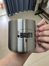 比樂蒂（Bialetti）咖啡杯 家用戶外多用途茶杯加厚雙層不銹鋼水杯歐式便攜杯隨行杯 304不銹鋼款-銀色 曬單實拍圖