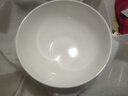 斯凱綈（Sky Top）面碗陶瓷米飯碗骨瓷湯碗純白家用酒店餐具6英寸奧碗4件套裝 曬單實拍圖