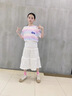 艾卡諾 I.KARNOW女童裙子夏季2025新款兒童洋氣甜美夏天半身裙女孩韓版公主蓬蓬裙 4406白色 170 曬單實(shí)拍圖