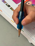 KUTSUWA彈性硅膠握筆器矯正握姿小學(xué)生用 幼兒園初學(xué)者鉛筆套兒童舒適小孩糾正握筆姿勢(shì)軟握筆器 右手用 3枚裝 曬單實(shí)拍圖
