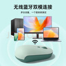 惠普（HP）無線鼠標輕音便攜臺式電腦辦公筆記本通用家用鼠標無線舒適手感莫蘭迪配色 1600DPI可調(diào)續(xù)航6個月 【雙模充電版】綠色+鎖邊鼠標墊 曬單實拍圖