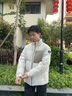 波司登（BOSIDENG）25年新款羽絨服男款時(shí)尚休閑短款立領(lǐng)防風(fēng)百搭休閑加厚保暖外套 白沙米|7A75 M 175/96A 體重約140-155斤 曬單實(shí)拍圖