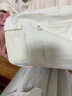 ONLY夏季休閑百搭水鉆高腰寬松直筒褲牛仔褲女|124132035 J2G 米白色 XS (155) 60A 曬單實拍圖