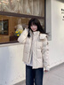 波司登25年冬季羽絨服男女情侶同款修身短款休閑加厚脫卸帽外套 曬單實(shí)拍圖