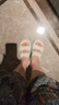 斯凱奇（Skechers）拖鞋女士夏季一腳蹬涼鞋厚底增高外穿運(yùn)動(dòng)休閑鞋透氣沙灘鞋111246 曬單實(shí)拍圖