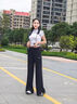 李寧微喇叭冰絲針織運動褲女夏季新款健身立體運動長褲AKYV188 曬單實拍圖