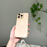 圖璐璐【自帶鏡頭膜】適用蘋果16/15Promax手機殼iPhone14pro全包防摔13PM男超薄磨砂plus新款散熱保護套 【沙漠金】超薄-散熱-防指紋 蘋果16Promax【自帶鏡頭膜】 曬單實拍圖