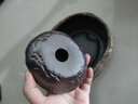 壺承粗陶大容量?jī)?chǔ)水式壺墊陶瓷干泡臺(tái)小號(hào)茶盤茶托盤養(yǎng)壺墊茶渣缸 荷葉壺承【鎏金鐵釉】 曬單實(shí)拍圖