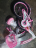 鳳凰（Phoenix）兒童折疊女款自行車(chē)6-8-12歲小學(xué)生中大童青少年學(xué)生車(chē)腳踏車(chē)單車(chē) 旅程-粉色 黑色外胎 18寸(適合120-140cm) 曬單實(shí)拍圖