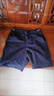 啄木鳥(niǎo)短褲女夏季薄新款透氣西裝五分褲女直筒休閑字中褲子女 藏青色 3XL 曬單實(shí)拍圖
