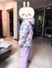 迪卡儂兒童滑雪服冬季防水保暖棉衣棉服童裝體育運動(dòng)紫色125-4663989 曬單實(shí)拍圖