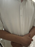 七匹狼【免燙涼感】短袖商務襯衫男士2025夏季新品時尚男裝襯衣上衣 803(本白) 2XL 180/96A 曬單實拍圖