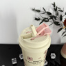 BEMEGA純鈦櫻花電動(dòng)攪拌杯保溫杯女士全自動(dòng)充電款水杯子咖啡杯七夕禮物 櫻花粉【抗菌雙層純鈦+3秒速溶】 曬單實(shí)拍圖