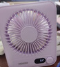 名創(chuàng  )優(yōu)品小風(fēng)扇桌面風(fēng)扇usb充電迷你超薄折疊無(wú)葉大風(fēng)力靜音節能便攜臺扇小型辦公室工位電腦桌宿舍易拆洗 【冰透紫Ultra】超長(cháng)續航丨邊充邊用 全新升級 曬單實(shí)拍圖