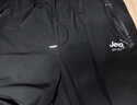 JEEP SPIRIT吉普休閑褲男夏季冰絲褲戶(hù)外運動(dòng)褲百搭彈力速干 黑色直筒 3XL 曬單實(shí)拍圖