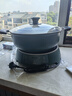美的（Midea）電火鍋家用速沸火鍋專(zhuān)用鍋 6L大容量多功能鍋料理機(jī) 2200W電磁爐觸控面板電煮鍋分體式電炒鍋 曬單實(shí)拍圖