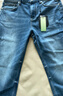 卡賓（CABBEEN）【彈力】男裝牛仔褲男2024夏季新款直筒休閑輕薄修身潮牌長褲 蔚藍(lán)色47 XL /180/82A/32 曬單實(shí)拍圖