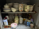 7英寸橫紋碗敞口深口陶瓷碗拌面碗湯碗餐盤防燙釉下彩加厚 7英寸1個 曬單實拍圖