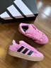 阿迪達斯 （adidas）GRANDCOURTALPHA00s舒適百搭防滑耐磨低幫板鞋女款粉黑色 粉黑色 36 曬單實拍圖