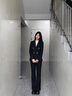 匆蒙職業(yè)西裝套裝女春秋正裝大學(xué)生面試職員工作服休閑西服外套女修身 曬單實(shí)拍圖