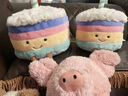 JELLYCAT正品jellycat生日蛋糕玩偶趣味彩虹蛋糕草莓櫻桃蛋糕毛絨公仔禮物 彩虹生日蛋糕-26cm 贈(zèng)送防塵袋 曬單實(shí)拍圖