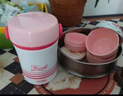 膳魔師（THERMOS）飯盒便當盒304鋼3層1L大容量男女士學生保溫桶提鍋TCBC-801-NPK  曬單實拍圖