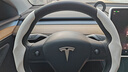 YZ適用tesla特斯拉model3Y方向盤套把超薄吸汗車內(nèi)裝飾改裝丫配件 Model3/Y麂皮絨方向盤套-白色 曬單實拍圖