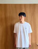 Polo Ralph Lauren拉夫勞倫徽標(biāo)Logo刺繡純色圓領(lǐng)套頭短袖男款白色 白色 M 曬單實(shí)拍圖