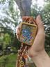 青藏源西藏純手繪扎基拉姆黃黑財(cái)神大黑天文殊菩薩藥師佛小唐卡佛牌吊墜 黑財(cái)神4*5cm6 曬單實(shí)拍圖