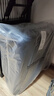 漢客前開(kāi)蓋拉桿箱鋁框箱登機行李箱旅行箱18英寸黛藍色男女商務(wù)密碼箱 曬單實(shí)拍圖