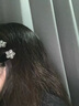 向晚 發(fā)夾2個裝發(fā)卡水晶花朵劉海夾女側(cè)邊夾碎發(fā)夾子精致發(fā)夾女頭飾 曬單實拍圖