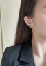夢可飾耳釘女2025新款克萊因藍(lán)愛心925銀針時尚通勤耳飾小眾感耳環(huán)氣質(zhì) 藍(lán)色-14K金 曬單實拍圖